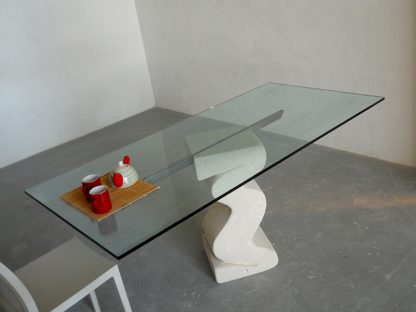 tavolo in cristallo da pranzo