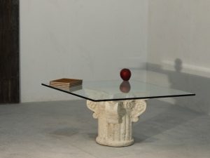 table basse classique en verre