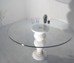 table verre ronde classique