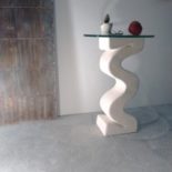 flex table console pierre et verre