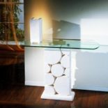 table console pierre et verre Sfera